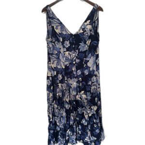 Express Women's Size 13/14 90's Teacher V Neck Button Up Dress